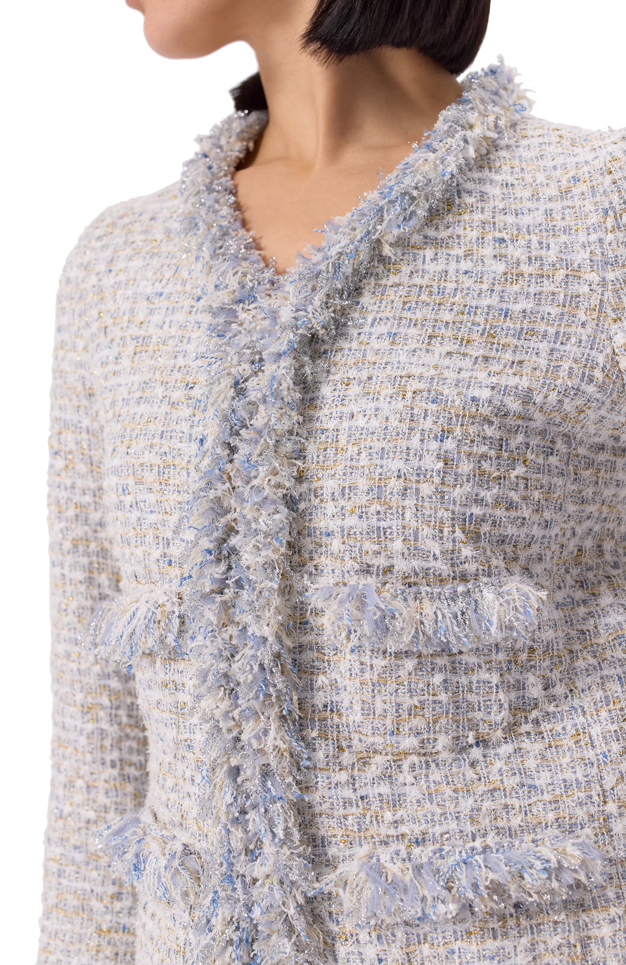 Твидовый жакет GIAMBATTISTA VALLI, арт. 25SSPVCA6225-14UBE, фото 5