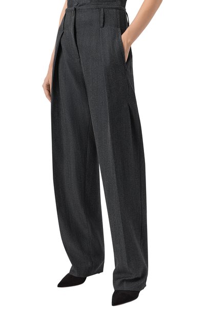 Брюки IRO серого цвета по цене 56150 руб., арт. WM23BARISSA/AX433, фото 3 Брюки IRO, арт. WM23BARISSA/AX433, фото 3