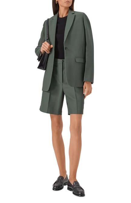 Женские кожаные лоферы SANTONI, арт. WUQG59462BA2BBCK