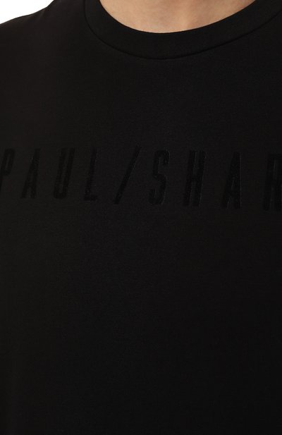Хлопковая футболка PAUL&SHARK черного цвета по цене 21600 руб., арт. 14311638/011, фото 5 Хлопковая футболка PAUL&SHARK, арт. 14311638/011, фото 5