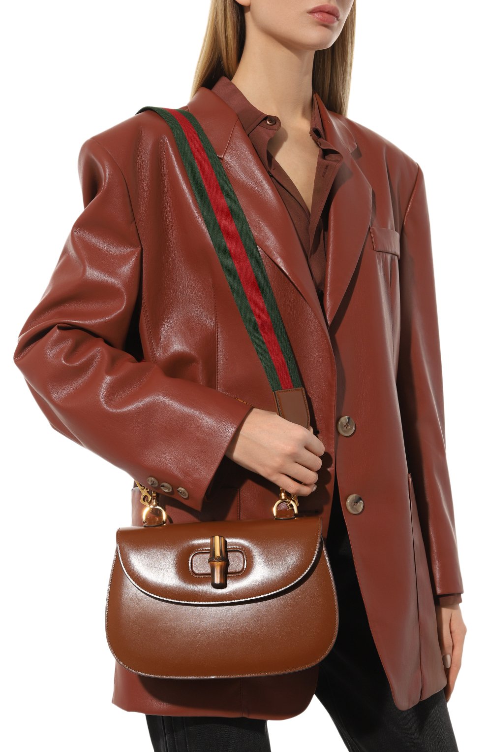 Сумка gucci bamboo 1947 medium GUCCI, арт. 672206 10ODT, фото 2