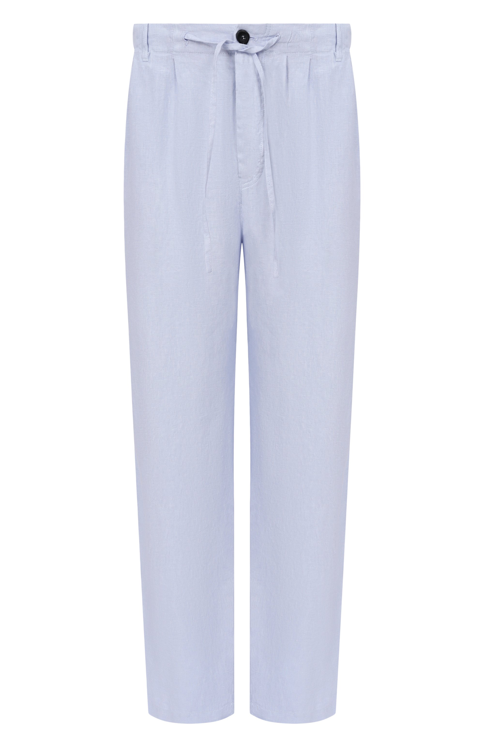 Льняные брюки HANNES ROETHER голубого цвета по цене 38600 руб., арт. PA21PER.602, фото 1 Льняные брюки HANNES ROETHER, арт. PA21PER.602, фото 1