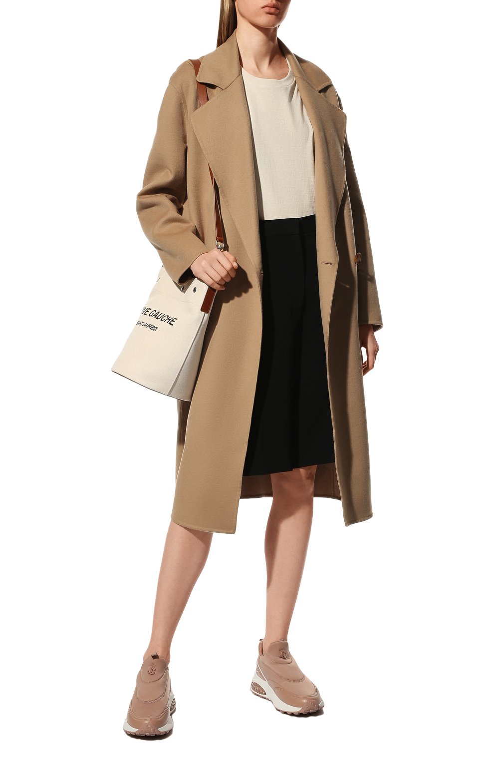 Комбинированные кроссовки memphis JIMMY CHOO бежевого цвета по цене 134000 руб., арт. MEMPHIS/F VZY, фото 2 Комбинированные кроссовки memphis JIMMY CHOO, арт. MEMPHIS/F VZY, фото 2