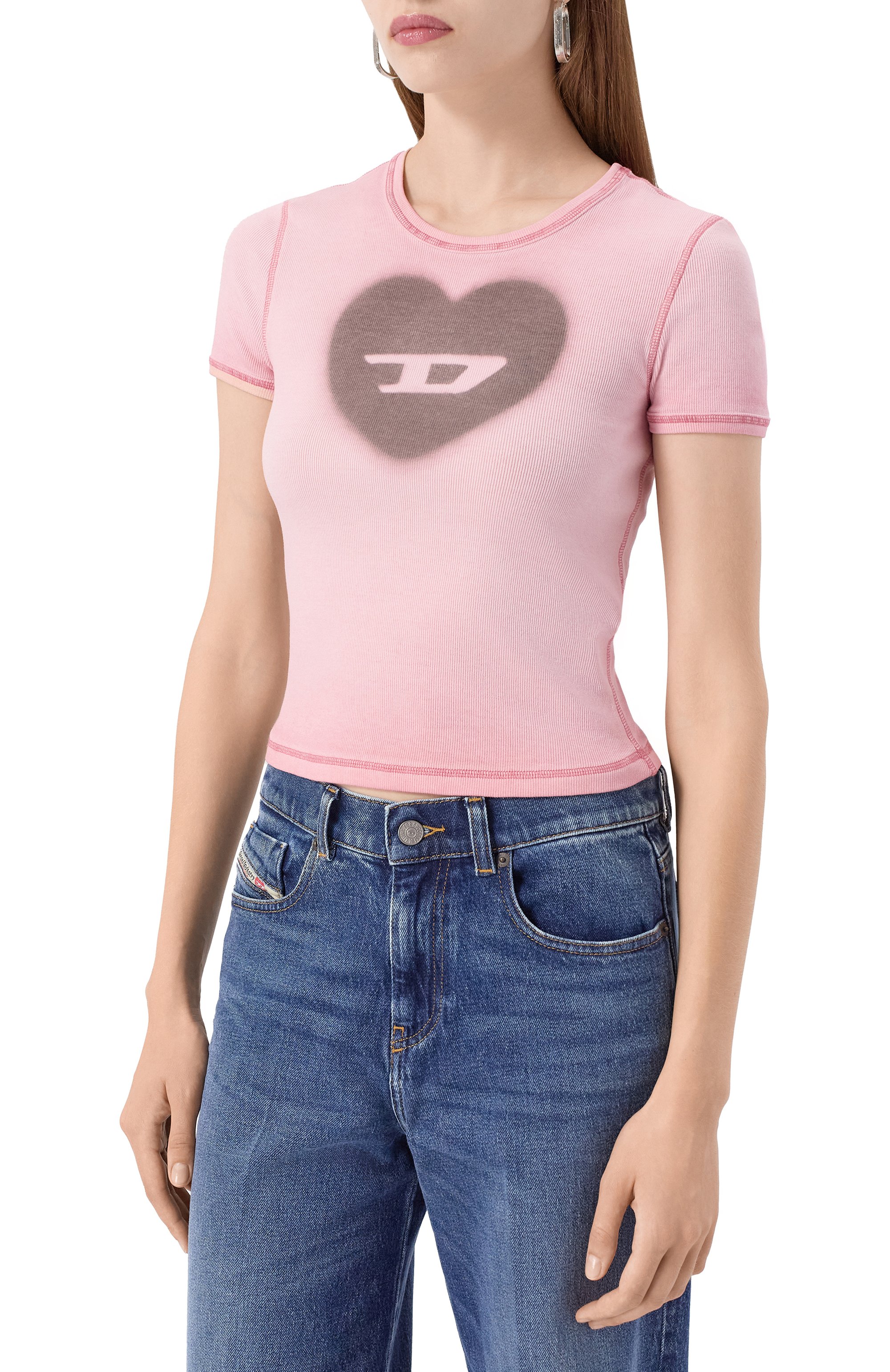 Хлопковая футболка DIESEL, арт. A12836/0SQAD, фото 3