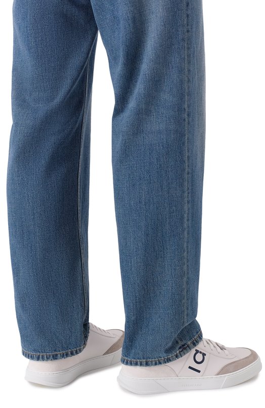 Кожаные кеды Ferragamo 02A034/784 Белый  02A034/784 Фото 3