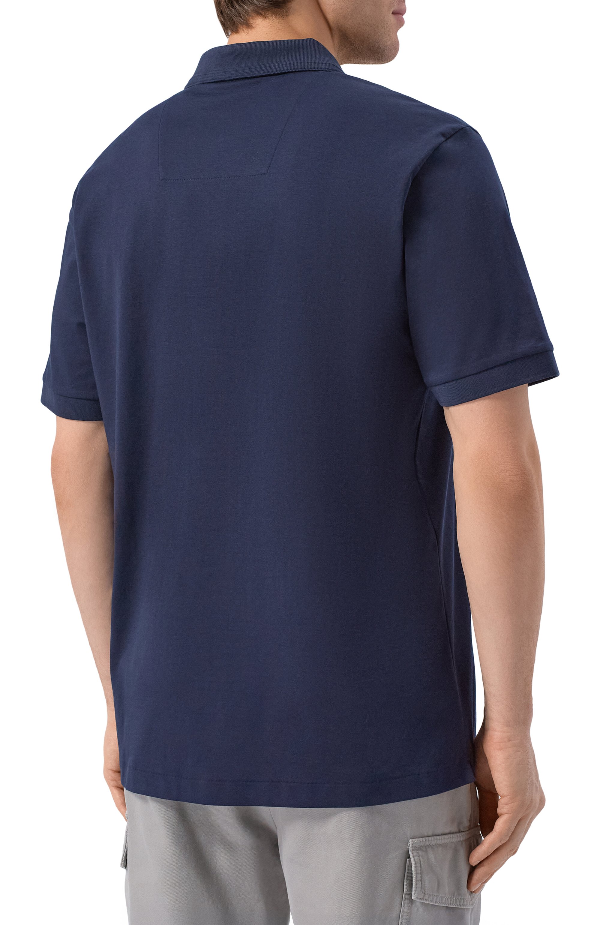 Хлопковое поло BOSS, арт. 50554185, фото 4