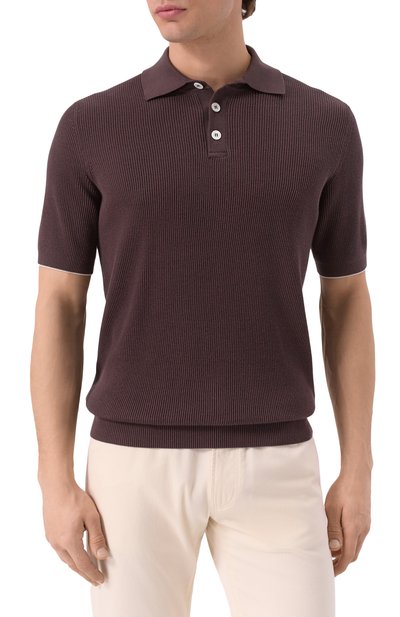 Хлопковое поло BRUNELLO CUCINELLI, арт. M29400005, фото 3