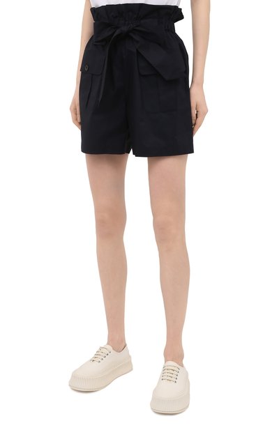Хлопковые шорты EMPORIO ARMANI темно-синего цвета по цене 23150 руб., арт. 3K2P91/2N7VZ, фото 3 Хлопковые шорты EMPORIO ARMANI, арт. 3K2P91/2N7VZ, фото 3