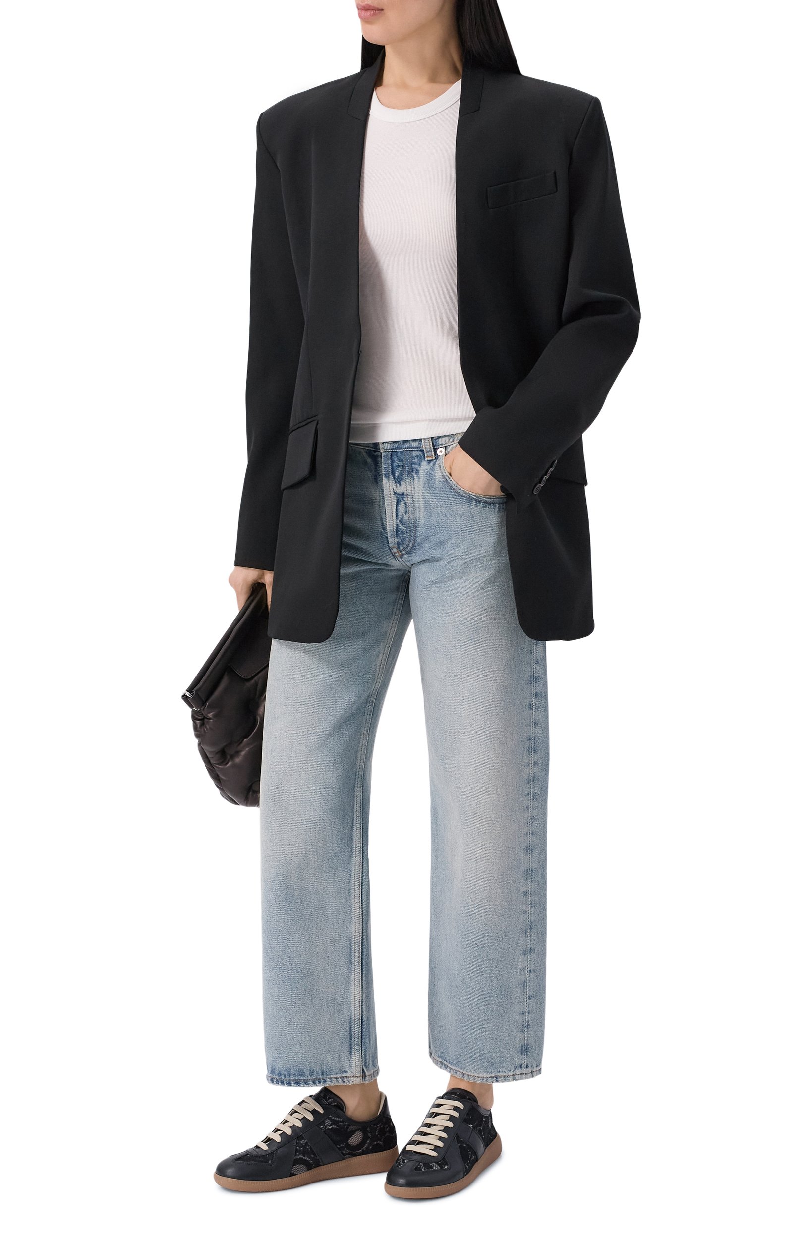 Текстильные кеды MAISON MARGIELA черного цвета по цене 107500 руб., арт. S58WS0303/P7791, фото 3 Текстильные кеды MAISON MARGIELA, арт. S58WS0303/P7791, фото 3