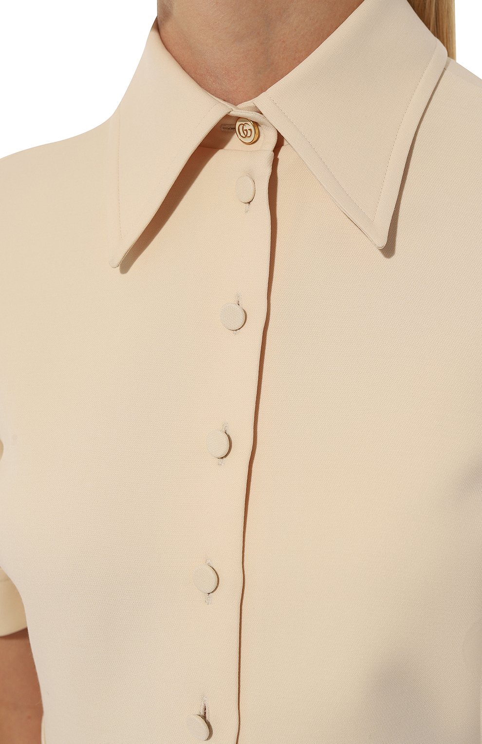 Платье из шелка и шерсти GUCCI, арт. 649568 ZAD88, фото 5