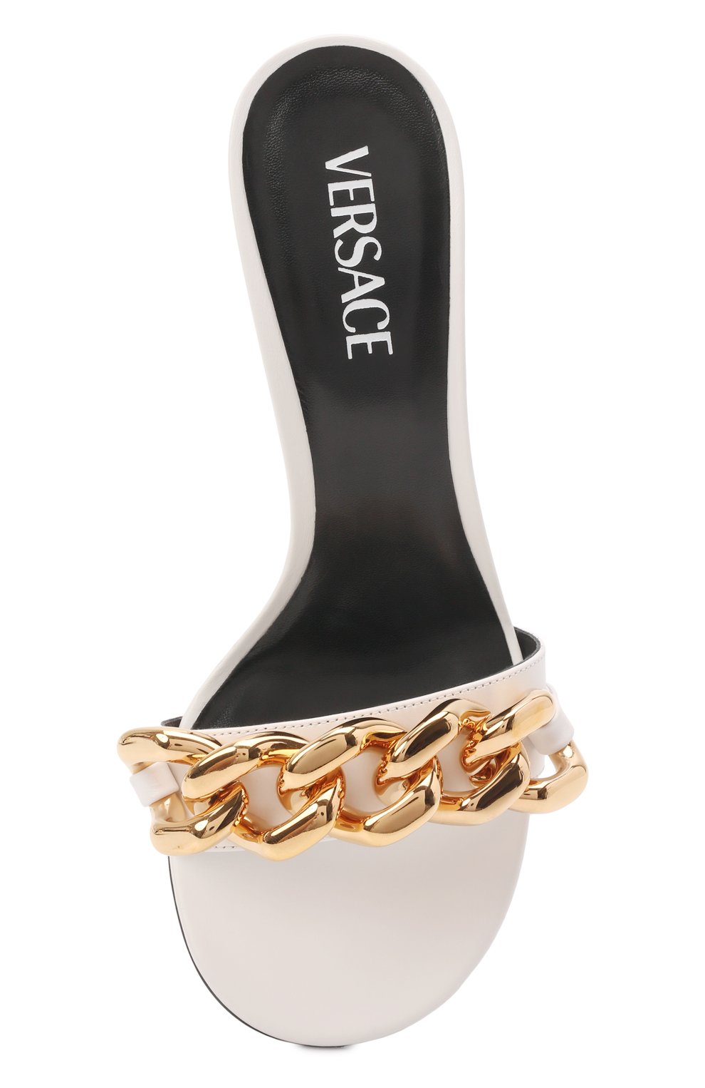 Кожаные мюли medusa chain VERSACE, арт. 1003334/DVT2P, фото 6
