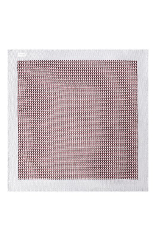 Шелковый комплект из галстука и платка Brioni 08A900/PD447 Бордовый  08A900/PD447 Фото 7