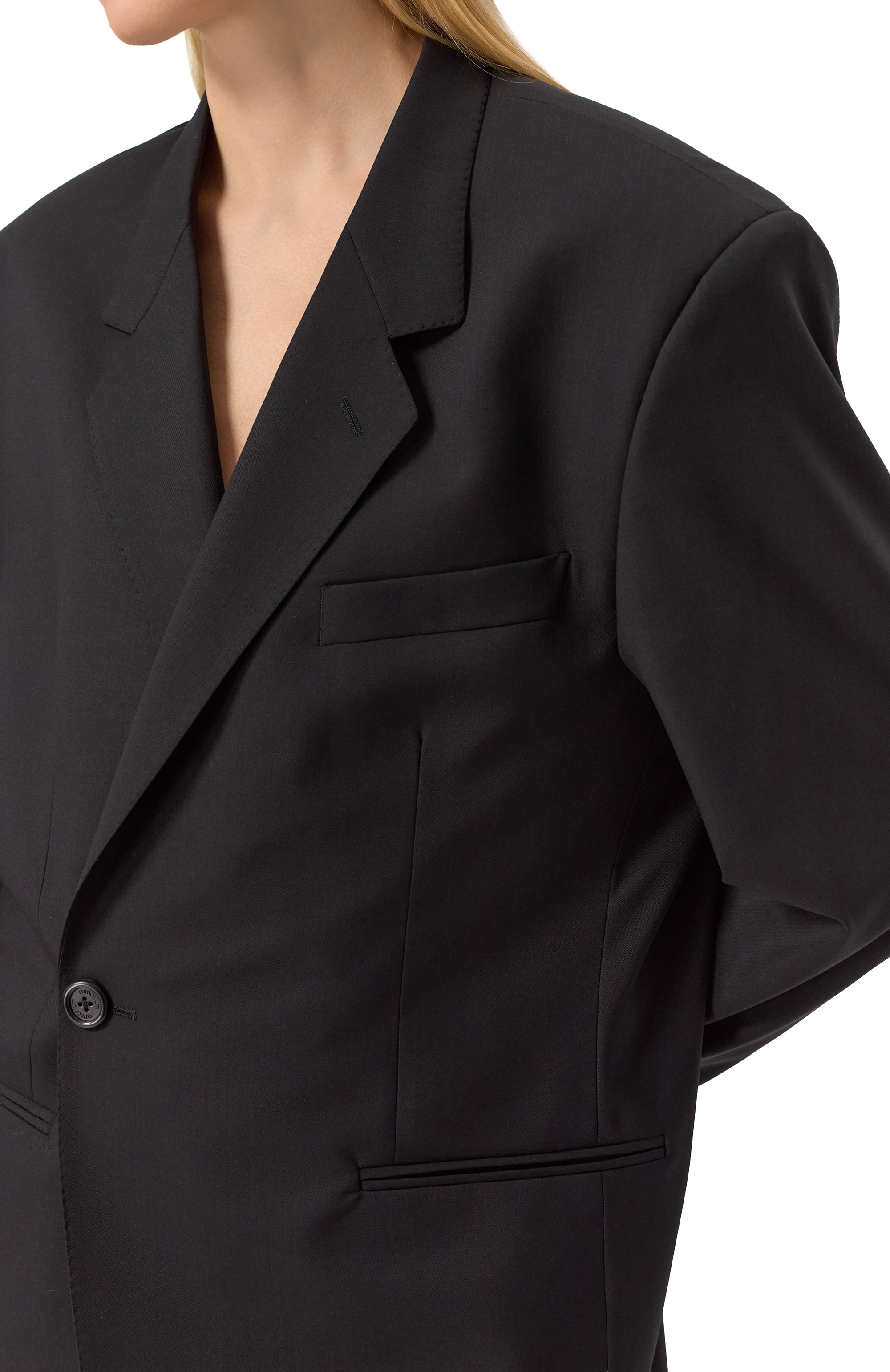 Шерстяной жакет ARMARIUM черного цвета по цене 219500 руб., арт. ARMFWB004/W004, фото 5 Шерстяной жакет ARMARIUM, арт. ARMFWB004/W004, фото 5