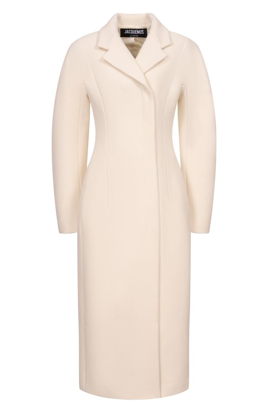 Шерстяное пальто Jacquemus 25HC0W00107AW0/0429 Кремовый 25HC0W00107AW0/0429