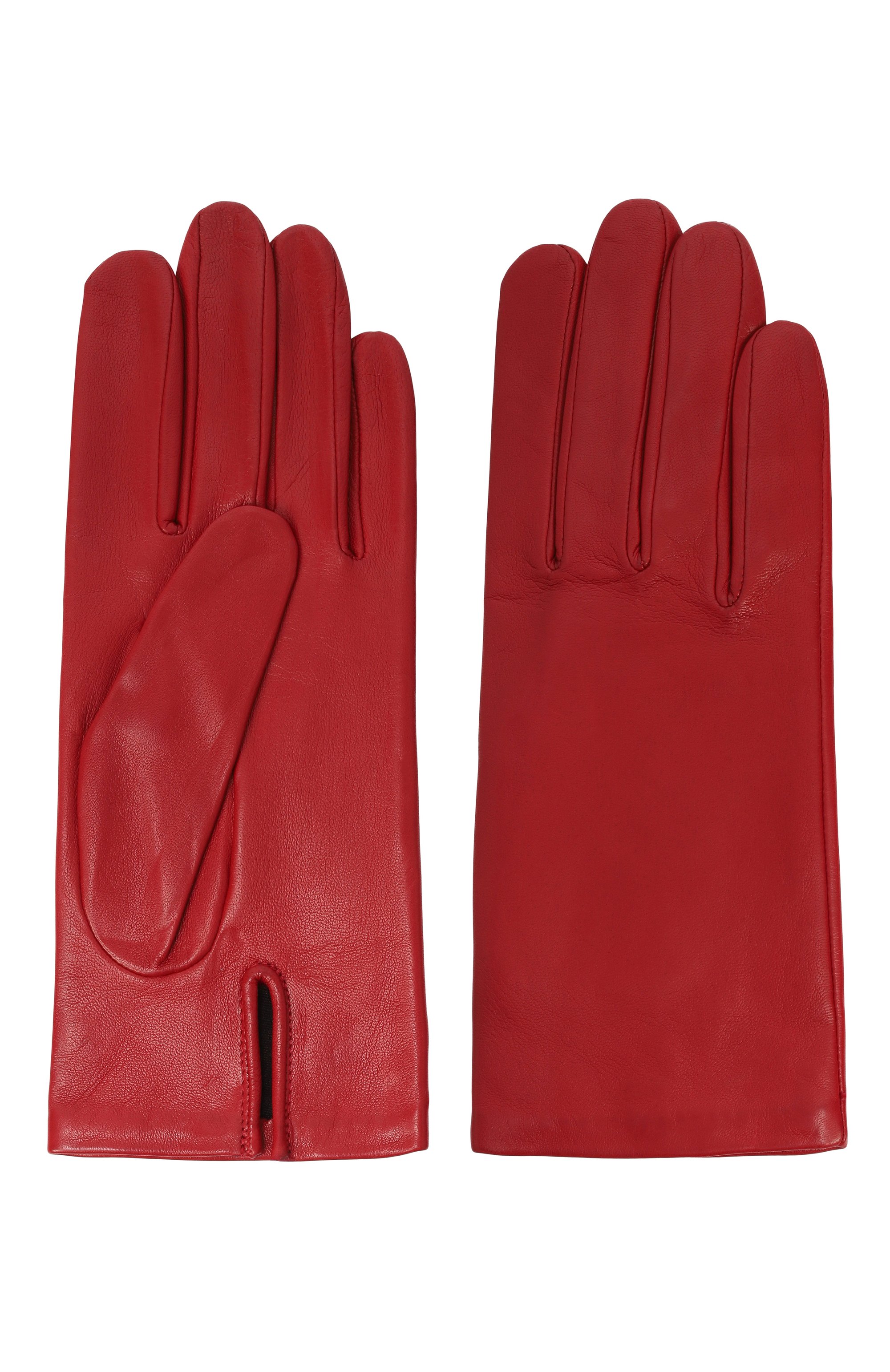 Кожаные перчатки AGNELLE красного цвета по цене 18050 руб., арт. KATE/S, фото 2 Кожаные перчатки AGNELLE, арт. KATE/S, фото 2