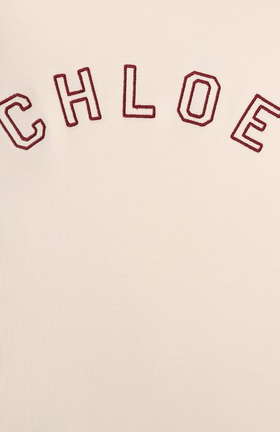 Хлопковая футболка CHLOÉ, арт. C21306, фото 3