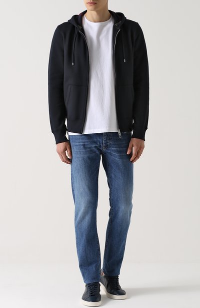 Хлопковая толстовка на молнии с капюшоном BURBERRY, арт. 4050243, фото 2