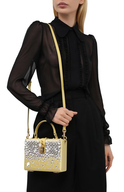 Сумка dolce box DOLCE & GABBANA желтого цвета по цене 333000 руб., арт. BB5970/AW129, фото 5 Сумка dolce box DOLCE & GABBANA, арт. BB5970/AW129, фото 5