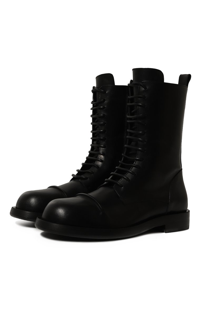 Кожаные ботинки gillian pintuck ANN DEMEULEMEESTER, арт. 2402-M-C15-LT049-099, фото 1