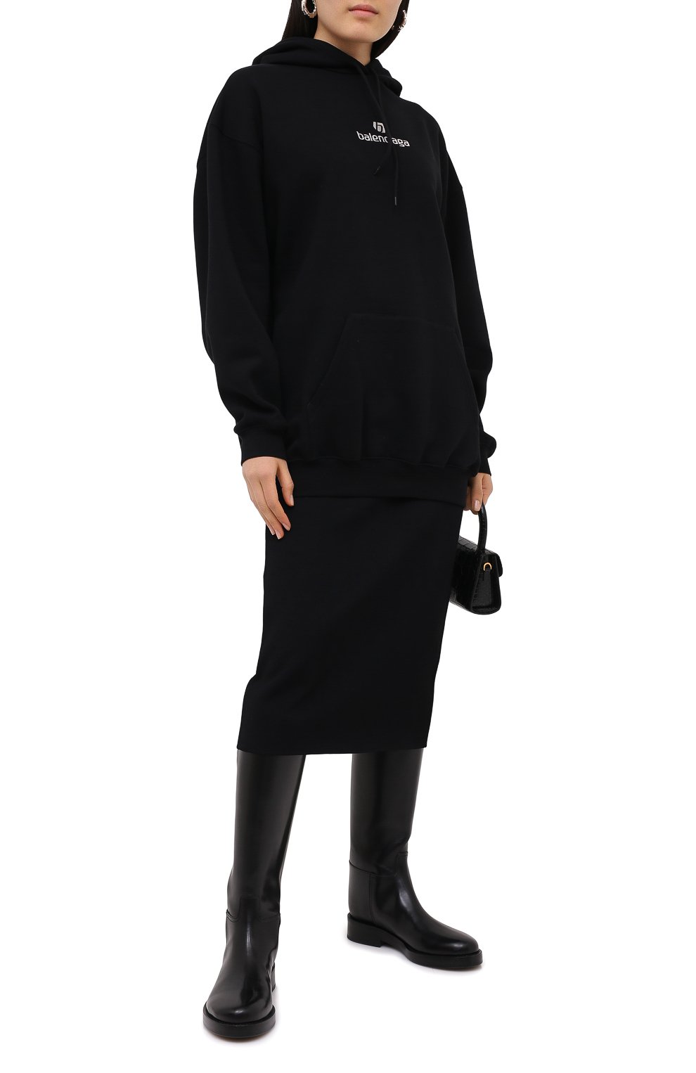 Хлопковое худи BALENCIAGA, арт. 578135/TJVE1, фото 2