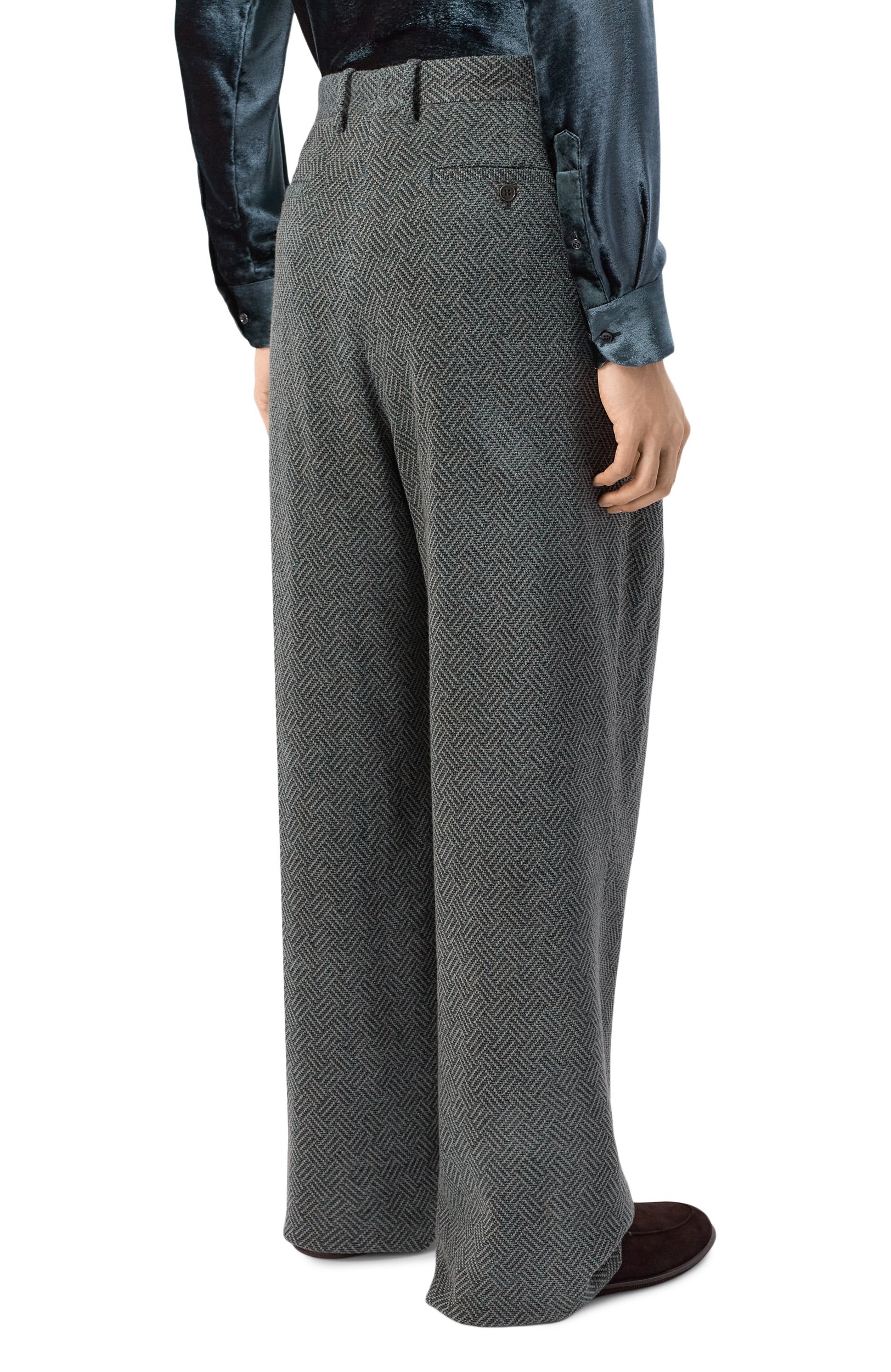 Брюки из шерсти и вискозы GIORGIO ARMANI, арт. GM004474/TE23902, фото 4