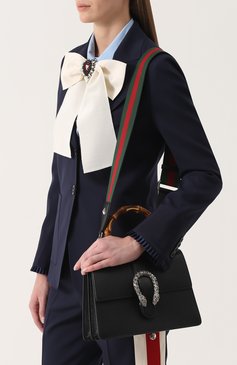 Женская сумка dionysus bamboo medium GUCCI черного цвета, арт. 448075/CA0HN | Фото 5 (Материал: Натуральная кожа; Ремень/цепочка: На ремешке; Статус проверки: Проверено, Проверена категория; Сумки-технические: Сумки через плечо, Сумки top-handle; Размер: medium; Материал сплава: Проставлено, Проверено; Драгоценные камни: Проставлено)