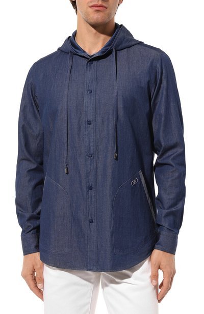 Рубашка из хлопка и льна ZILLI, арт. MFZ-7063-0001/0002, фото 3