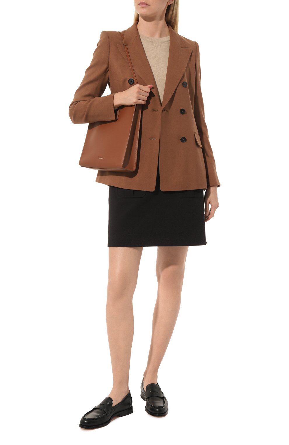 Жакет из вискозы и шерсти WINDSOR коричневого цвета по цене 75500 руб., арт. 52 DS807/10014126, фото 2 Жакет из вискозы и шерсти WINDSOR, арт. 52 DS807/10014126, фото 2