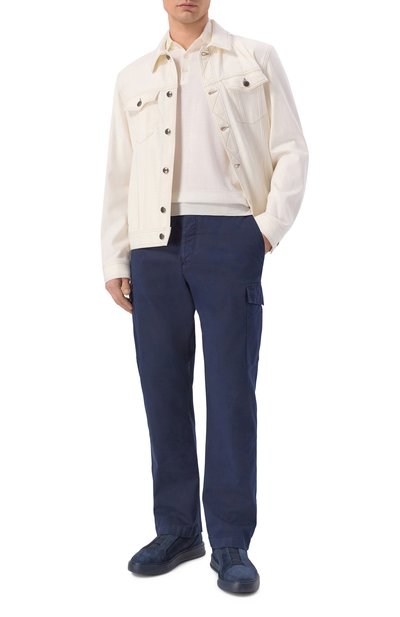 Замшевые кеды polignano FABI темно-синего цвета по цене 53100 руб., арт. FU1326/CAM0SCI0NE, фото 2 Замшевые кеды polignano FABI, арт. FU1326/CAM0SCI0NE, фото 2