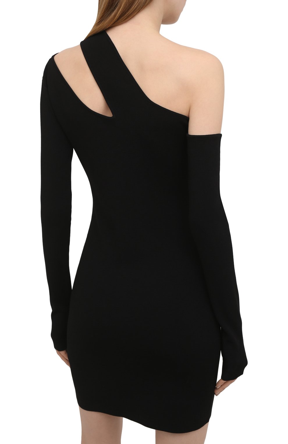 Платье из вискозы NANUSHKA, арт. SHANI_BLACK_C0MPACT VISC0SE KNIT, фото 4