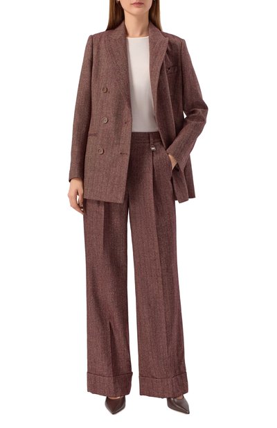 Брюки из шерсти и шелка LORENA ANTONIAZZI, арт. PA30B/5044, фото 2