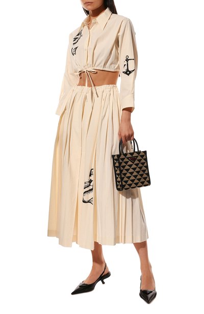 Хлопковая рубашка PRADA, арт. P457F-10M6-F0304-221, фото 2