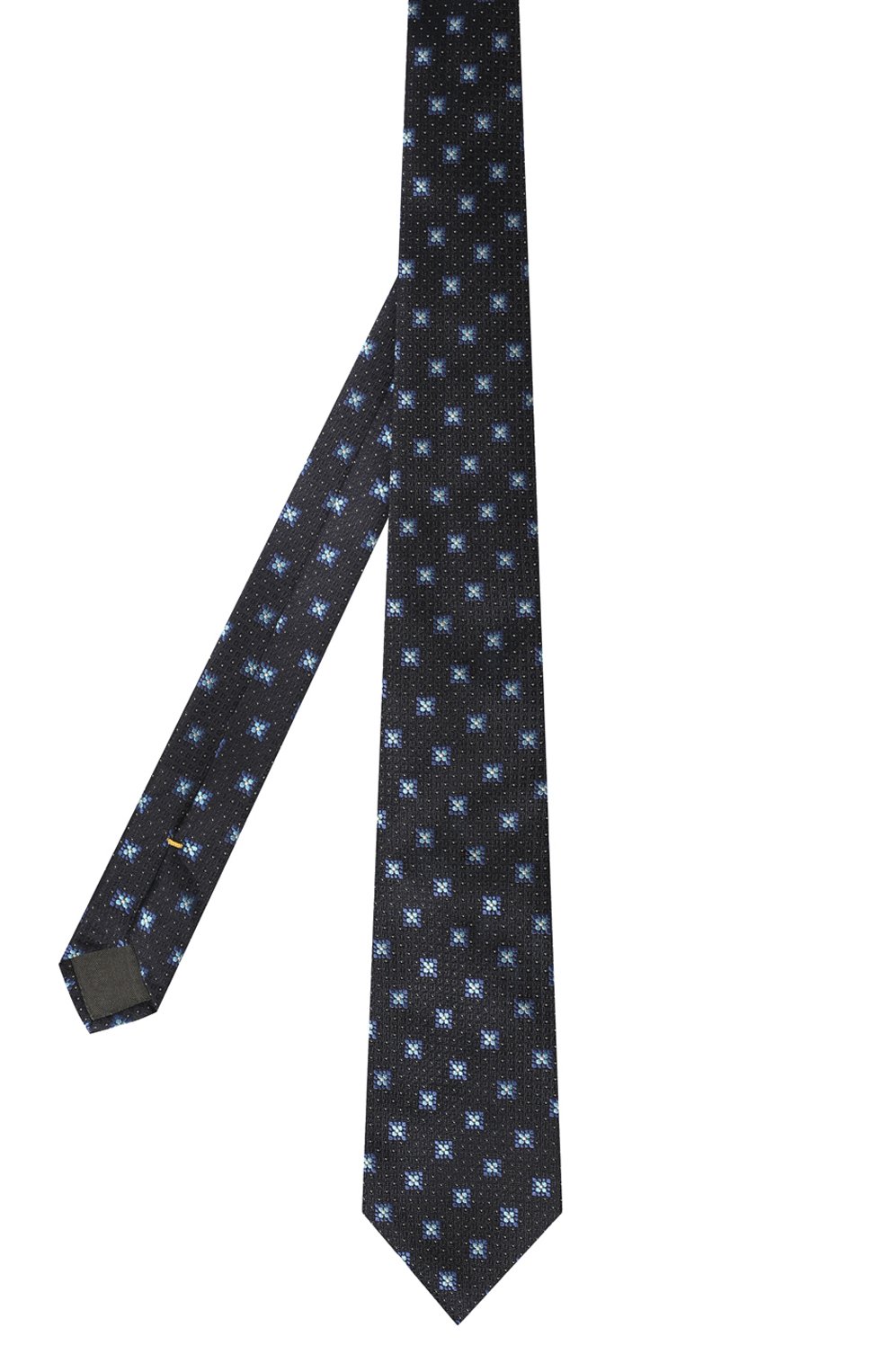 Шелковый галстук CANALI темно-синего цвета по цене 18300 руб., арт. 18/HJ03509, фото 3 Шелковый галстук CANALI, арт. 18/HJ03509, фото 3