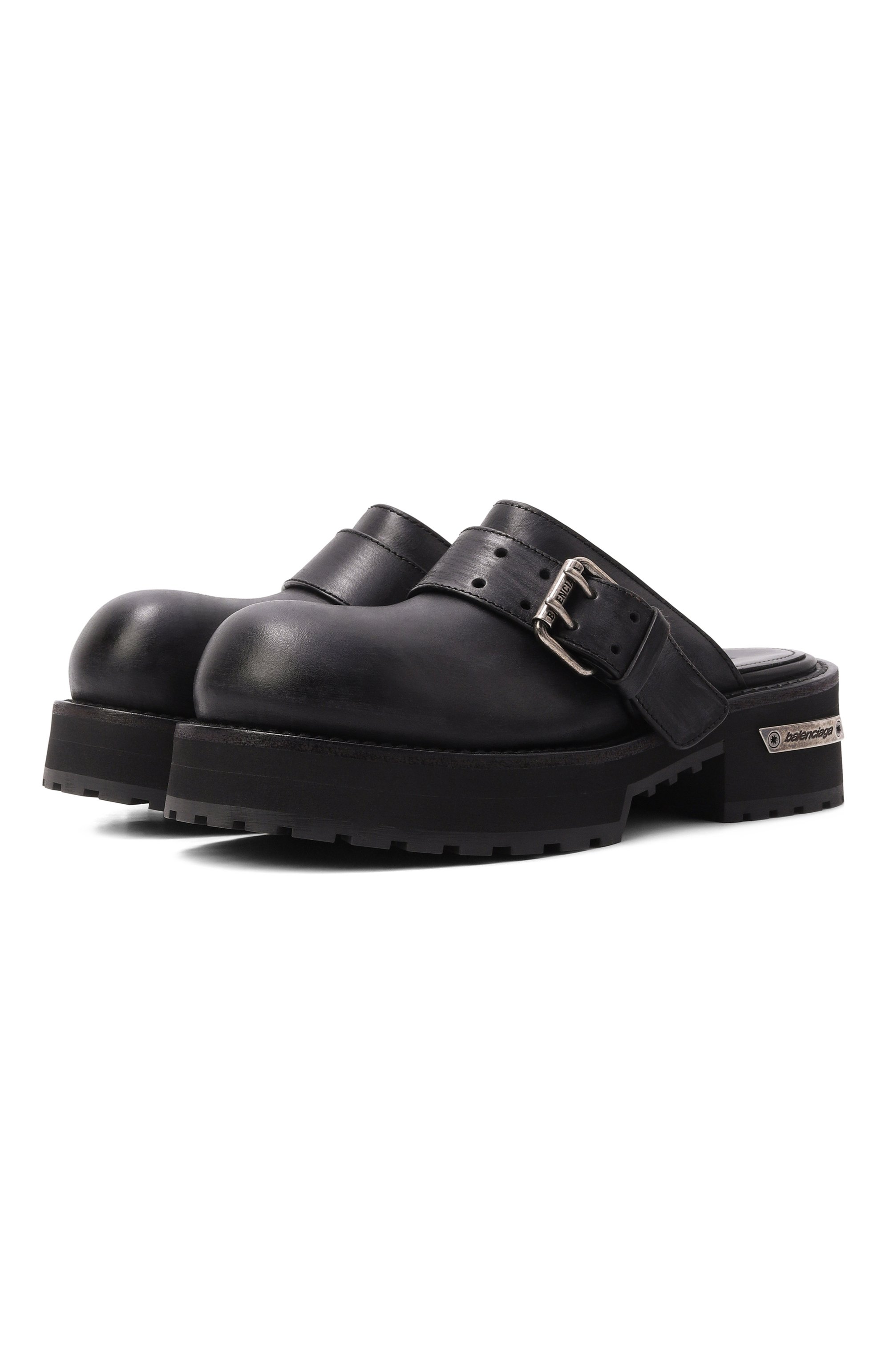 Кожаные сабо venom BALENCIAGA, арт. 866571/WBEQ4, фото 1