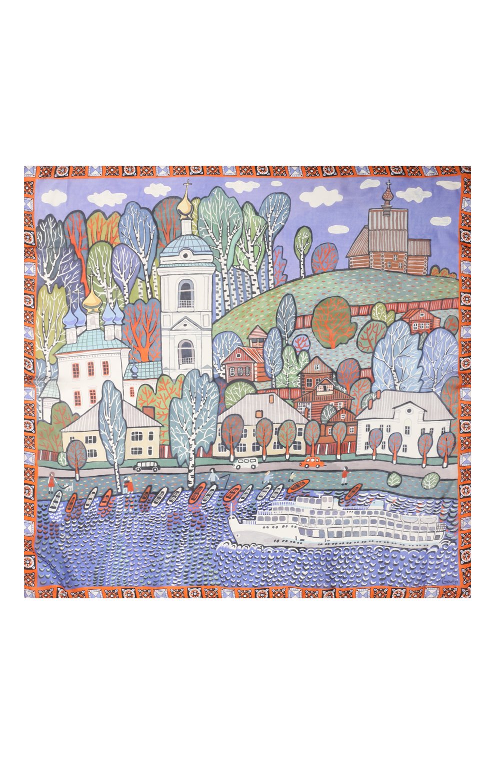 Шелковый платок плес GOURJI, арт. T21PL7R/1, фото 5