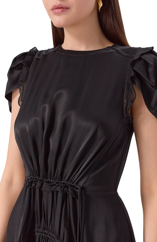 Атласное платье 3.1 Phillip Lim S251-90947NVS Чёрный  S251-90947NVS Фото 5