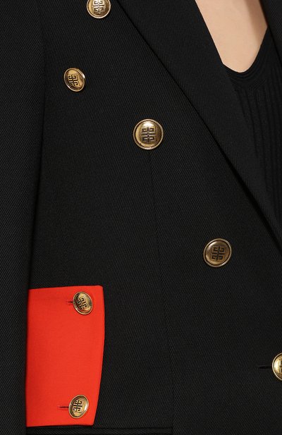 Шерстяное пальто GIVENCHY, арт. BWC05W12FC, фото 5