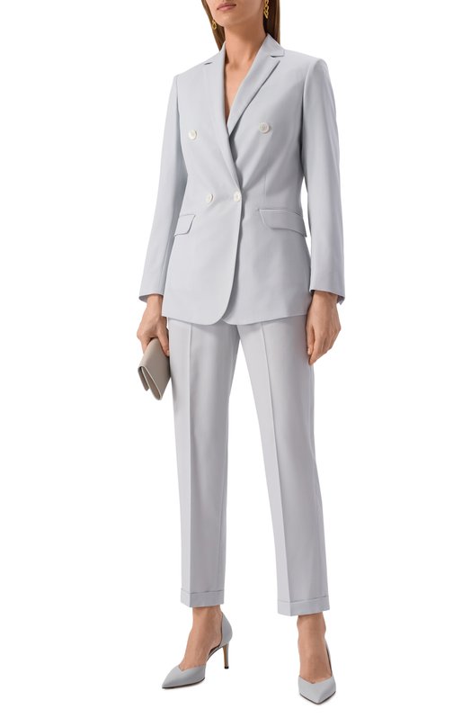 Шерстяной жакет Kiton D51515K0102473 Голубой  D51515K0102473 Фото 2
