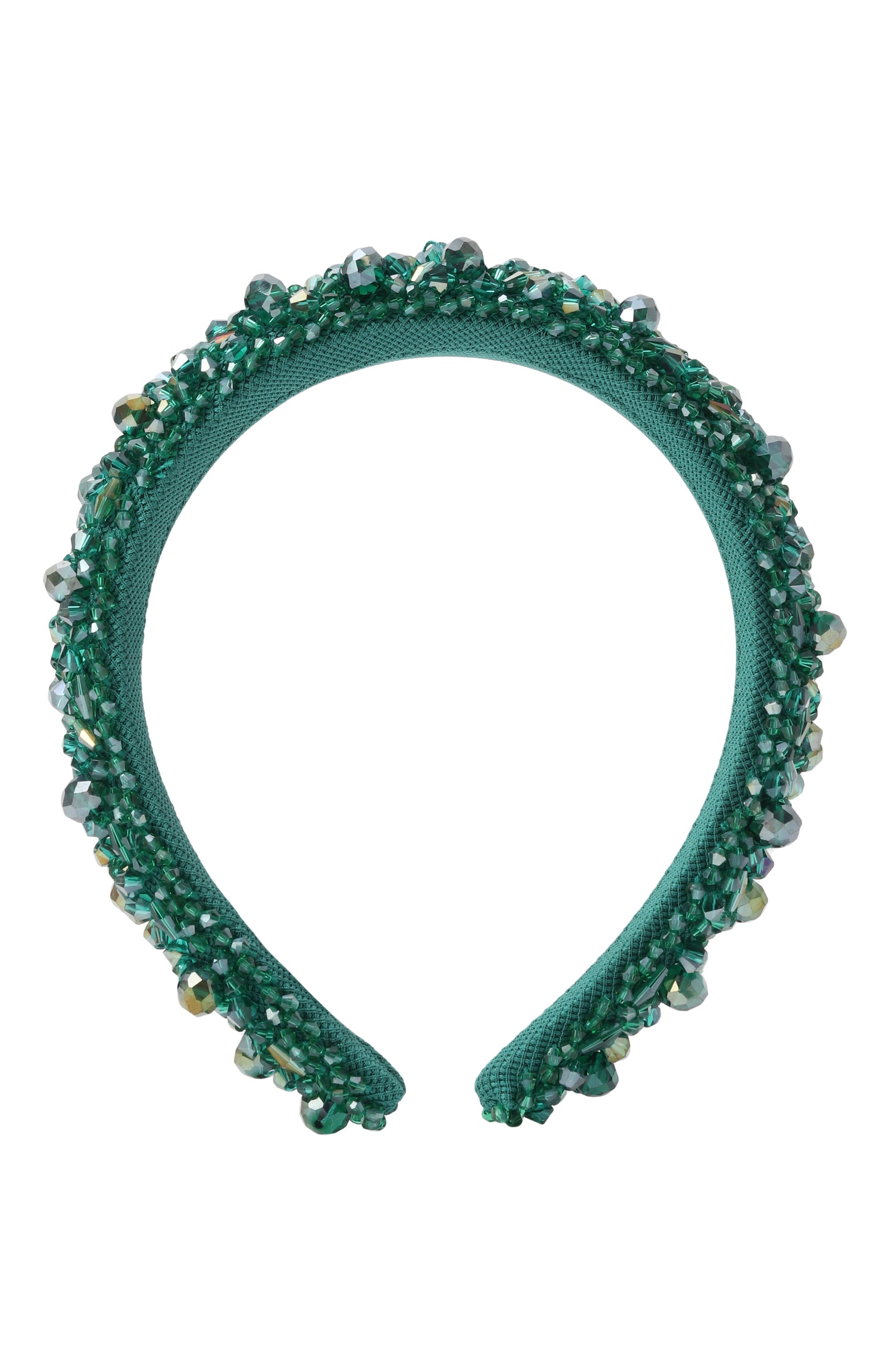 Ободок JUNEFEE зеленого цвета по цене 17800 руб., арт. 7778, фото 1 Ободок JUNEFEE, арт. 7778, фото 1