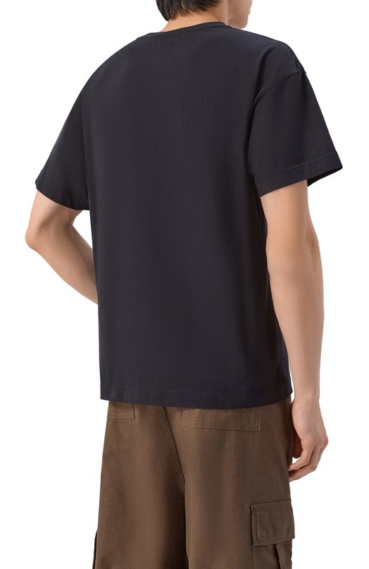 Хлопковая футболка Palm Angels PMAA109S26JER00G Чёрный  PMAA109S26JER00G Фото 4