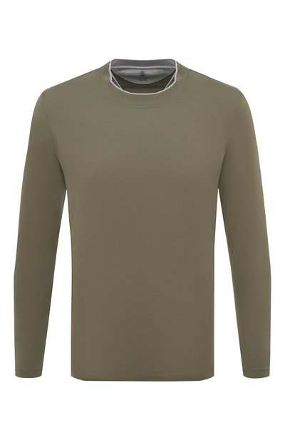 Хлопковый лонгслив BRUNELLO CUCINELLI, арт. M0T617433, фото 1