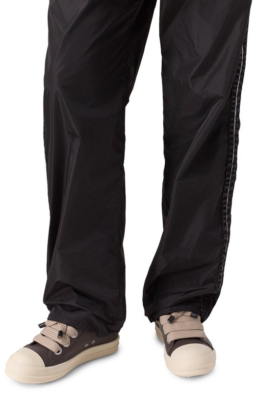 Кожаные кеды Jumbolace Rick Owens RU02E1893/LC0W2 Коричневый  RU02E1893/LC0W2 Фото 3