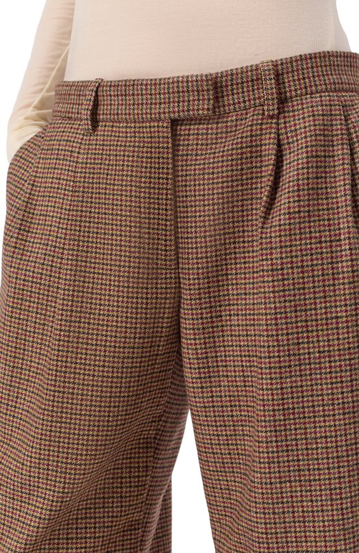 Шерстяные брюки The Kooples FPAN31013K Коричневый  FPAN31013K Фото 5