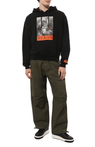 Хлопковое худи HERON PRESTON, арт. HMBB017C99JER004, фото 2