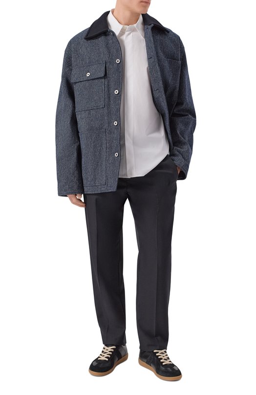 Хлопковая рубашка Jil Sander J22DL0350-J45001 Белый  J22DL0350-J45001 Фото 2