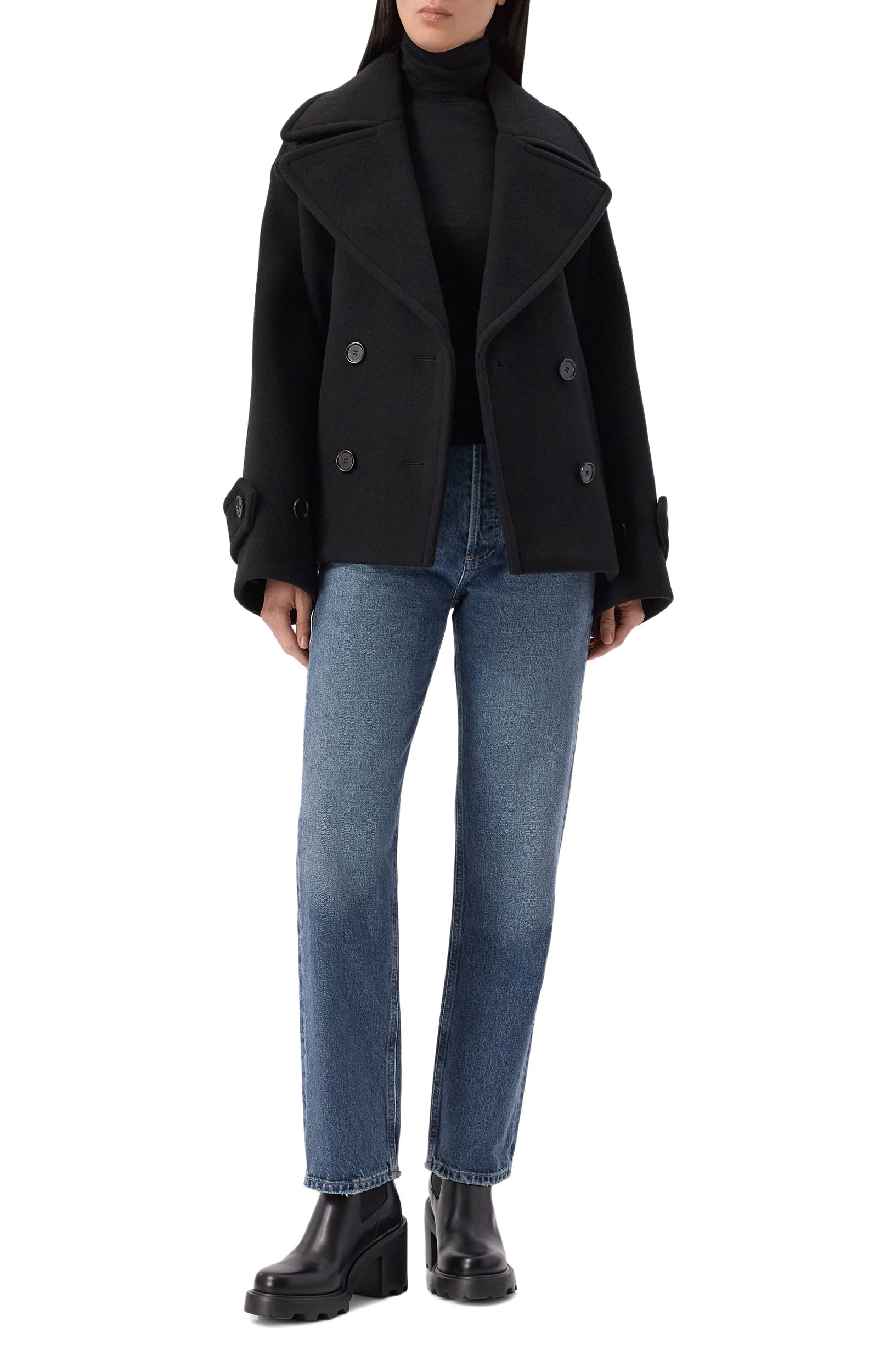 Кожаные ботильоны vlogo 90 VALENTINO черного цвета по цене 165500 руб., арт. 9W2S0KY9/BEK, фото 3 Кожаные ботильоны vlogo 90 VALENTINO, арт. 9W2S0KY9/BEK, фото 3