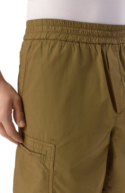 Хлопковые шорты ICEBERG хаки цвета по цене 34950 руб., арт. D070/0032, фото 5 Хлопковые шорты ICEBERG, арт. D070/0032, фото 5