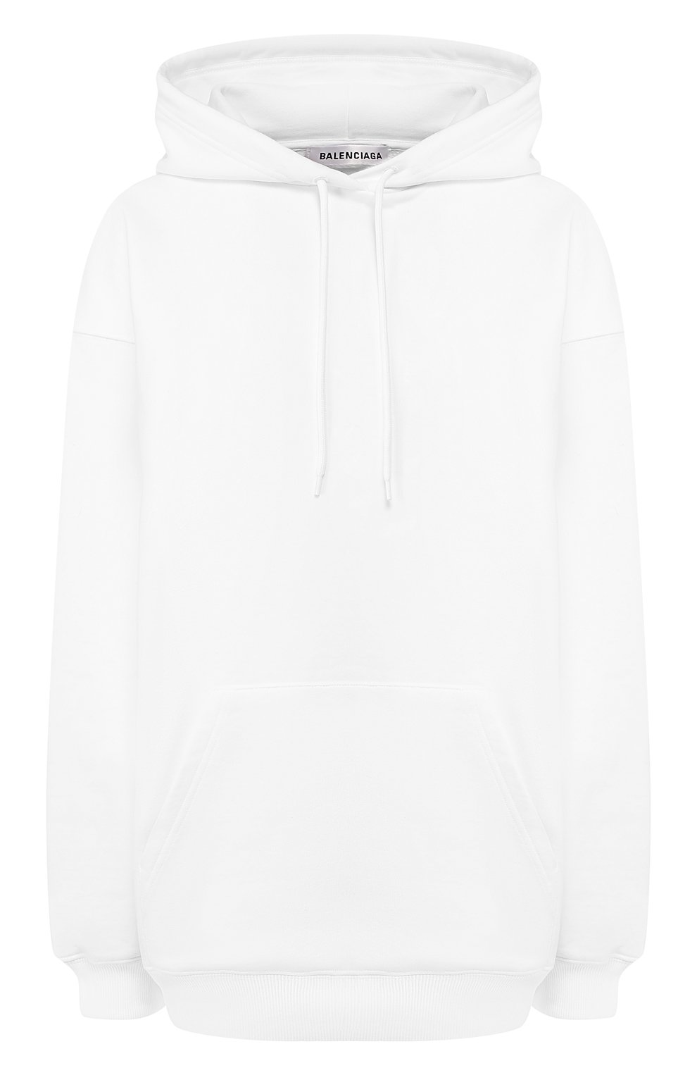 Хлопковое худи BALENCIAGA белого цвета по цене 53700 руб., арт. 556113/TAV37, фото 1 Хлопковое худи BALENCIAGA, арт. 556113/TAV37, фото 1
