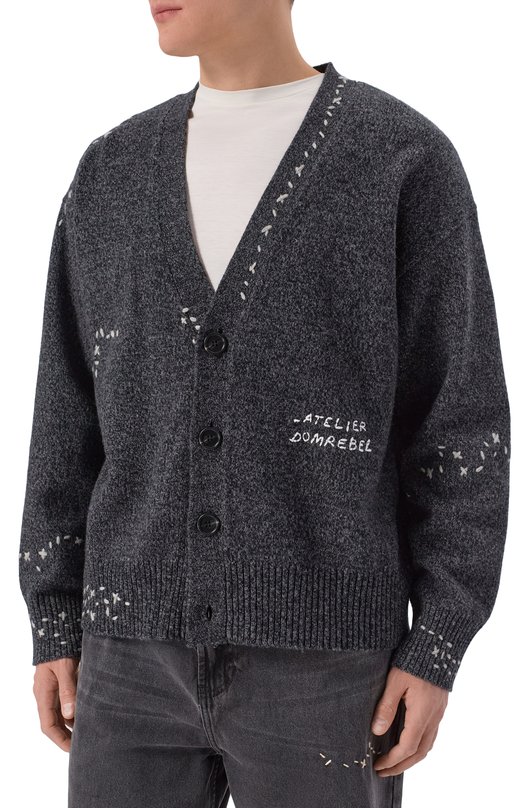 Кардиган DOMREBEL M RENEGADE/KNIT CARDIGAN Серый  M RENEGADE/KNIT CARDIGAN Фото 3