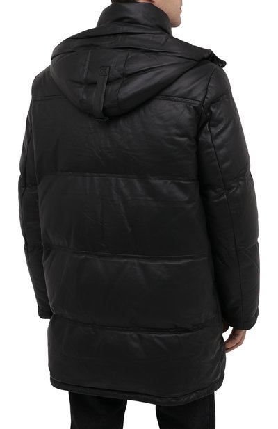 Кожаный пуховик YVES SALOMON, арт. 21WHM20097A24W, фото 4